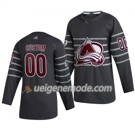 Herren Colorado Avalanche Trikot Custom Grau Adidas 2020 NHL All-Star Authentic